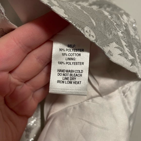 LuLus Can't Refuse White Jacquard Ruffled Mini Dress XS - Picture 9 of 10